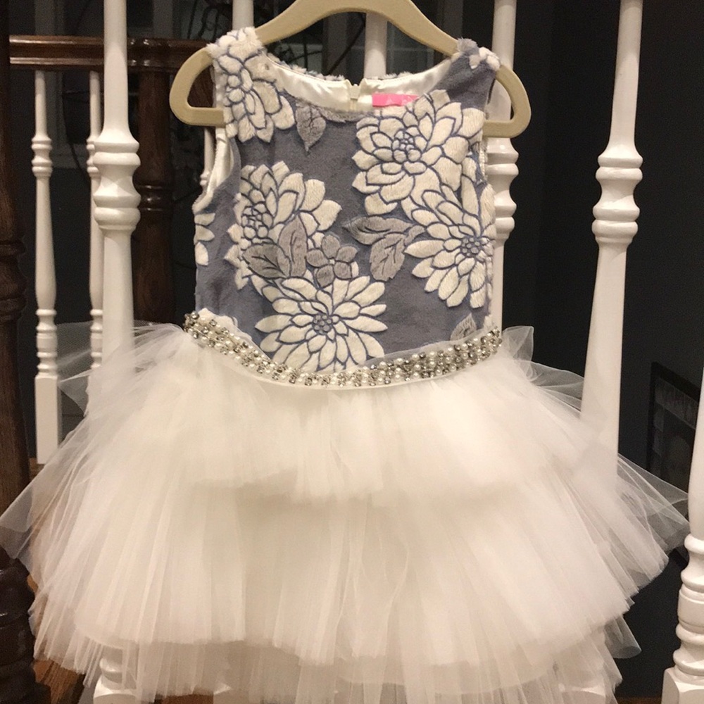 Le Pink tulle dress with soft velvety bodice